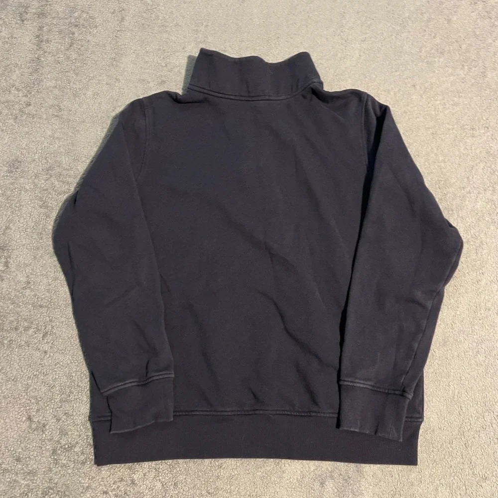 NWOT The North Face Mens Navy Blue Snap Neck Fleece Pullover Sweatshirt Large